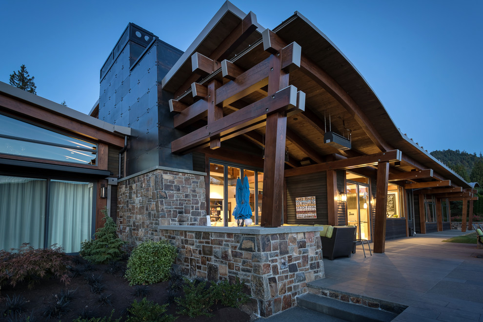Lake Samish Estate Contemporary Exterior Seattle by Morris