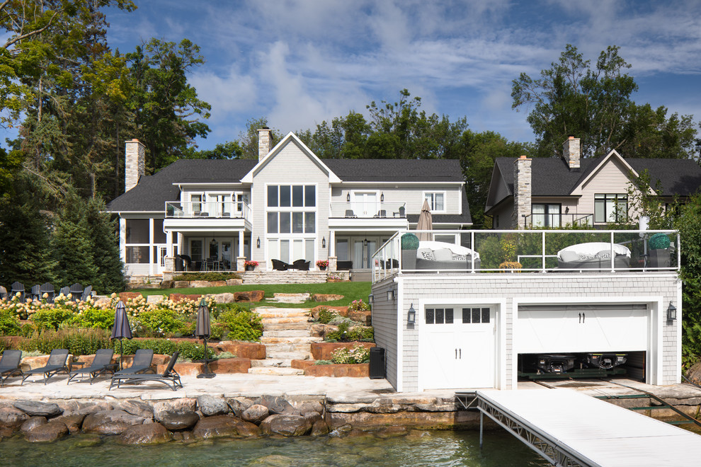 Lake Simcoe Cottage Beach Style Exterior Toronto by Barry