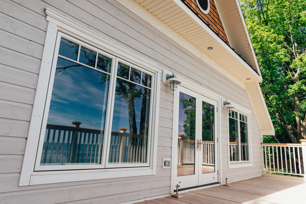 Lake Simcoe Waterfront Home Craftsman Exterior Toronto by DeCola Windows & Doors Inc