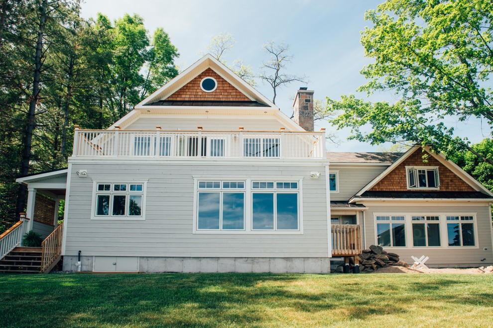 Lake Simcoe Waterfront Home Craftsman Exterior Toronto by DeCola Windows & Doors Inc