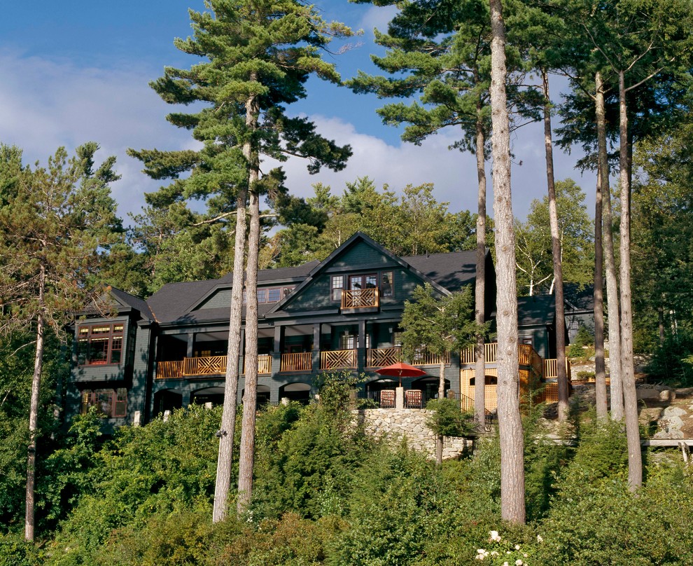 Lake Winnipesaukee Home Traditional Exterior Boston by Janine