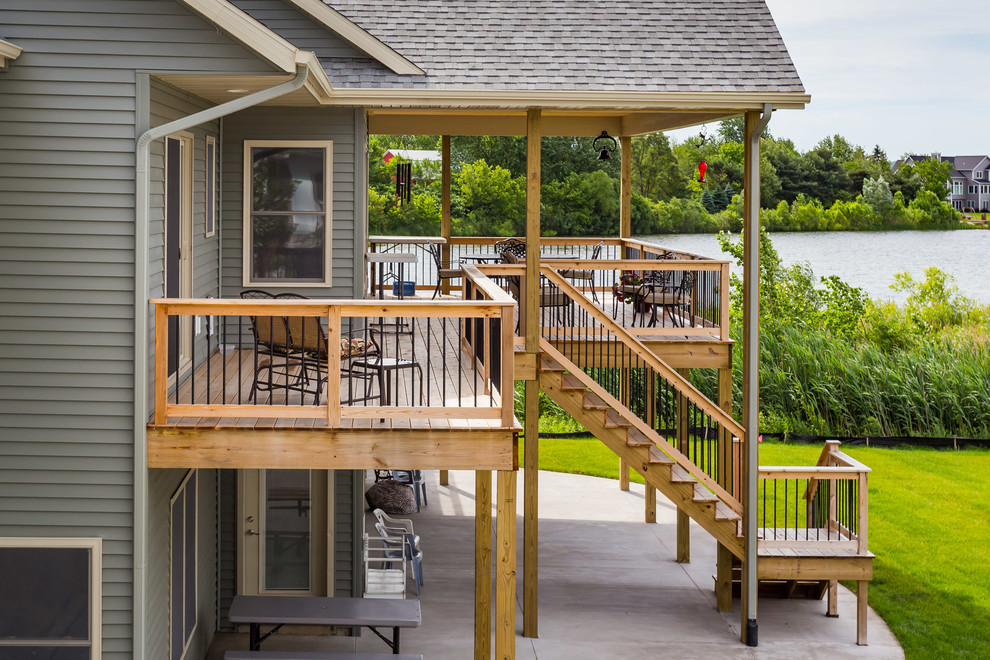 Lakefront Custom Home in Byron Center Exterior Craftsman Exterior