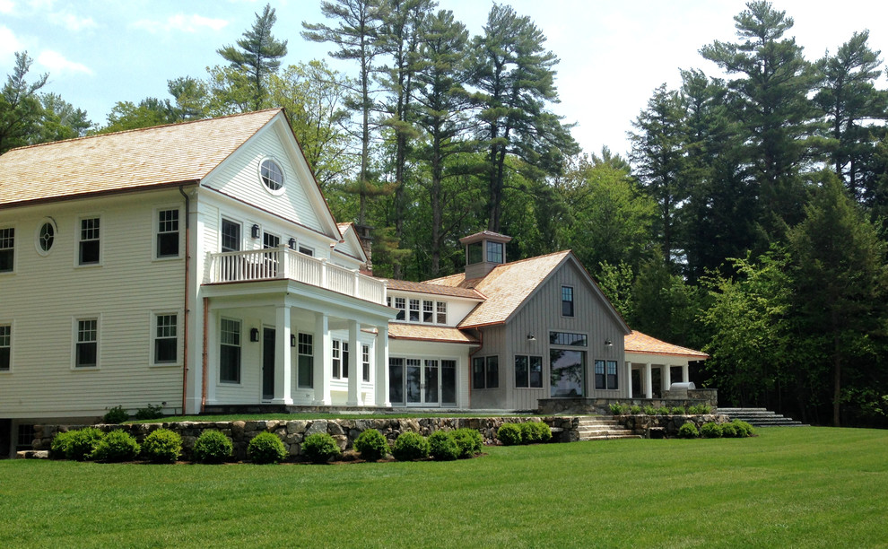 Lakefront Farmhouse Farmhouse Exterior Portland Maine by