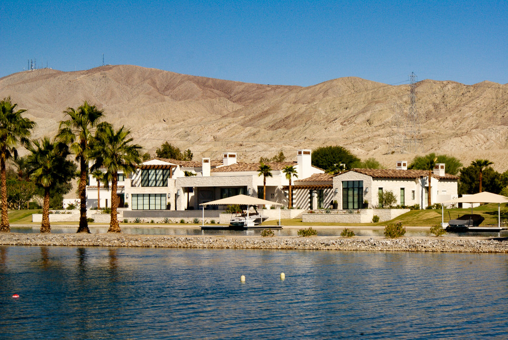 Lakefront Home in Indio, CA Mediterranean Exterior Los Angeles
