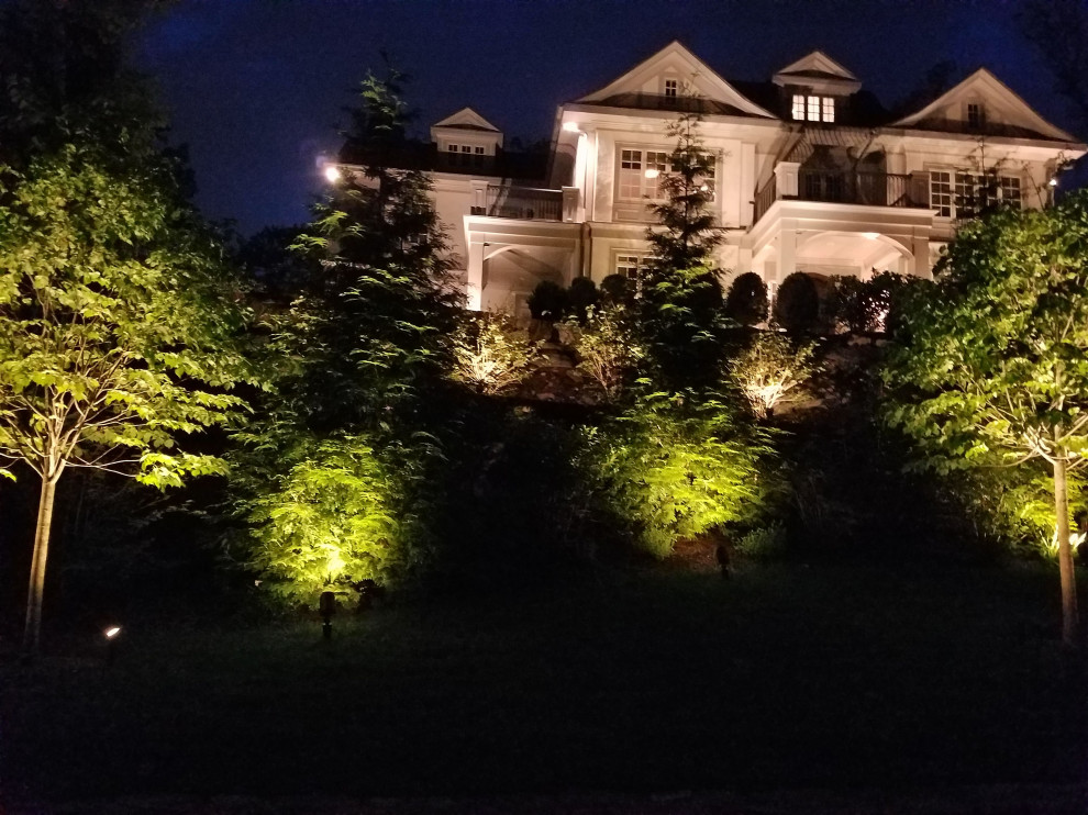 Landscape Lighting shines a pride of home ownership Transitional