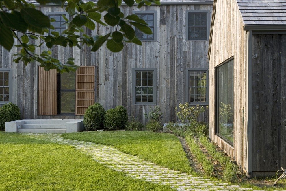 Zweistöckige Landhaus Holzfassade Haus in New York