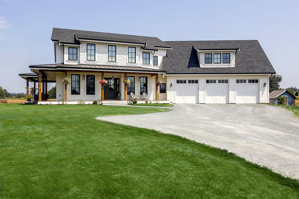 Langley Farmhouse Farmhouse Exterior Vancouver by Method Design