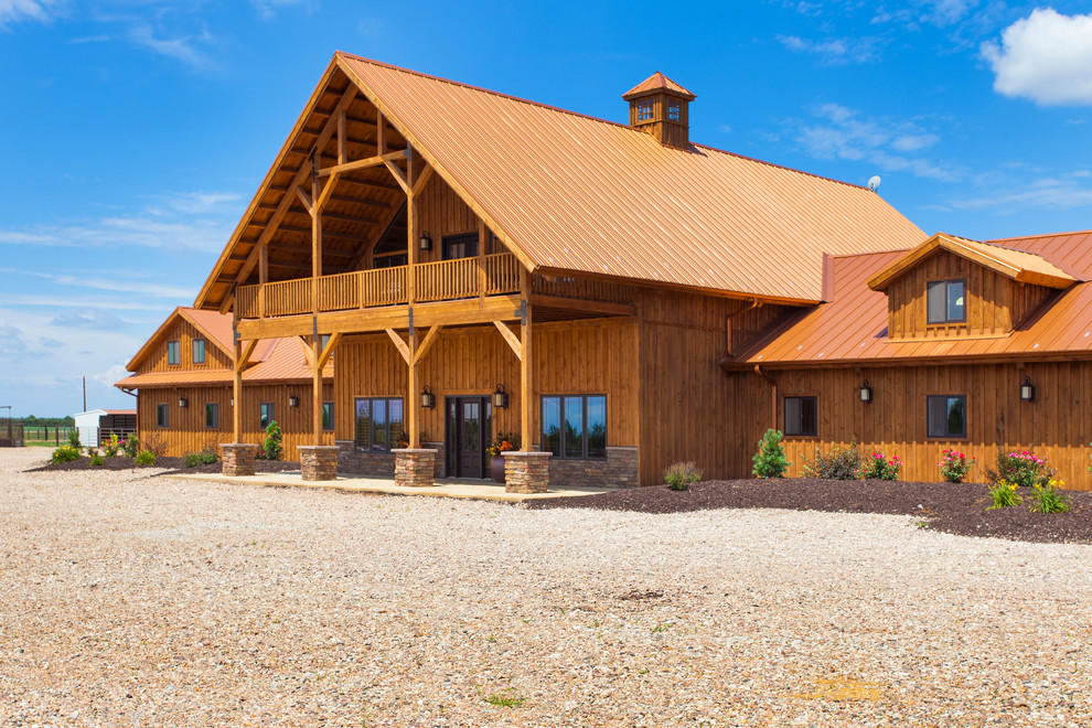 Large Horse Barn Traditional Exterior Other by Sand Creek Post