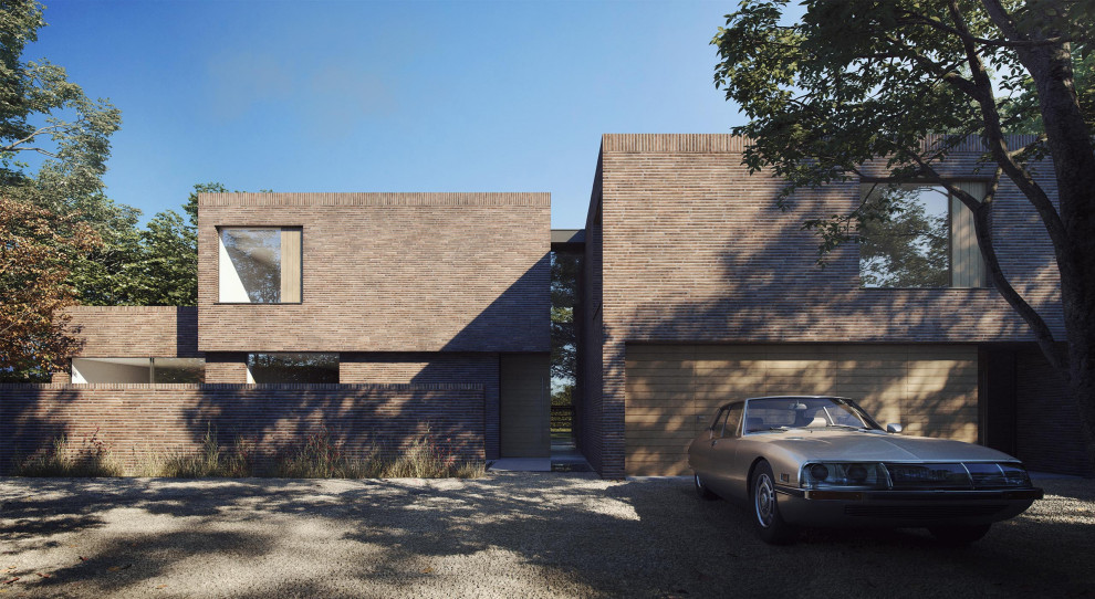 Modern exterior home idea in Surrey