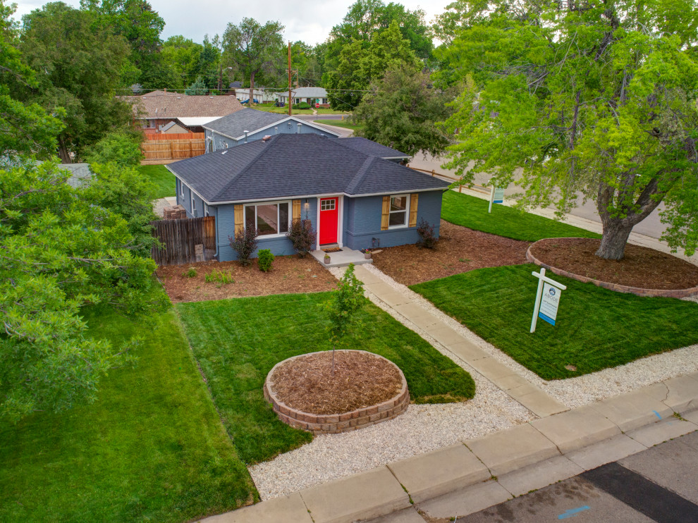 Leyden Renovation Midcentury Exterior Denver by Abode Real