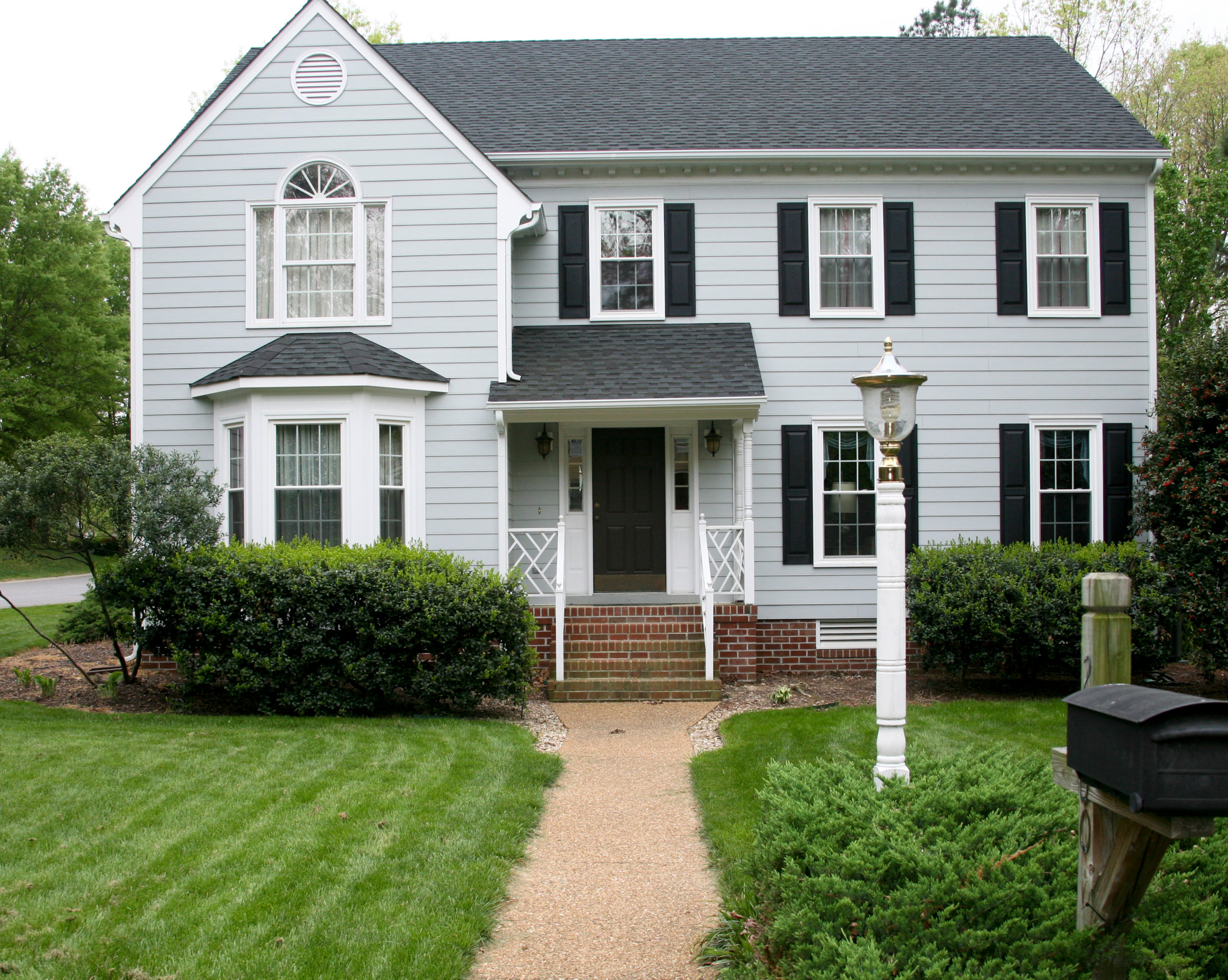 Light Blue Vinyl Siding - Traditional - Exterior - Richmond - by Jacobs  Ladder Siding, Roofing, Windows & Painting | Houzz