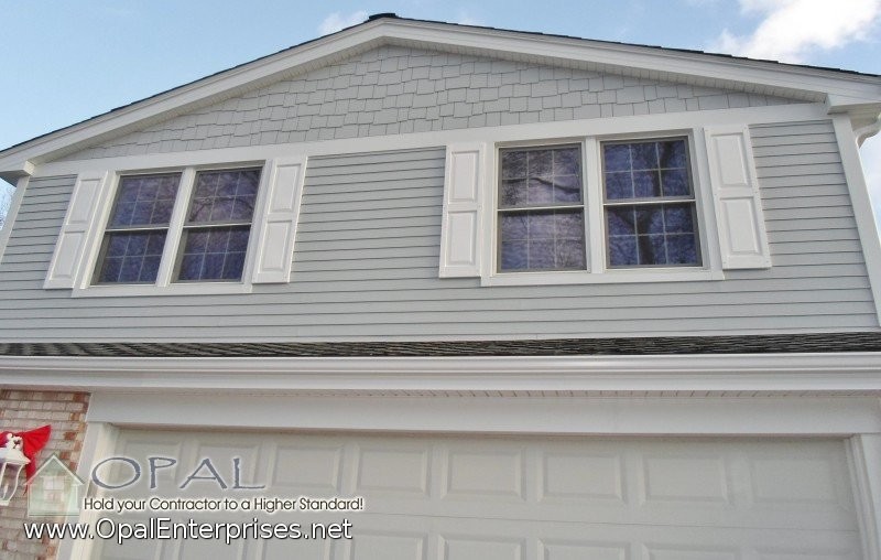 Light Mist Shingle & Plank Lap Siding With Alside White Shutters In  Naperville - Traditional - Exterior - Chicago - By Opal Enterprises, Inc. |  Houzz