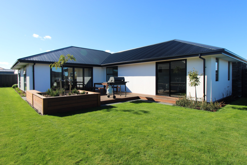 Lincoln Modern Exterior Christchurch by Fortified Homes Ltd Houzz