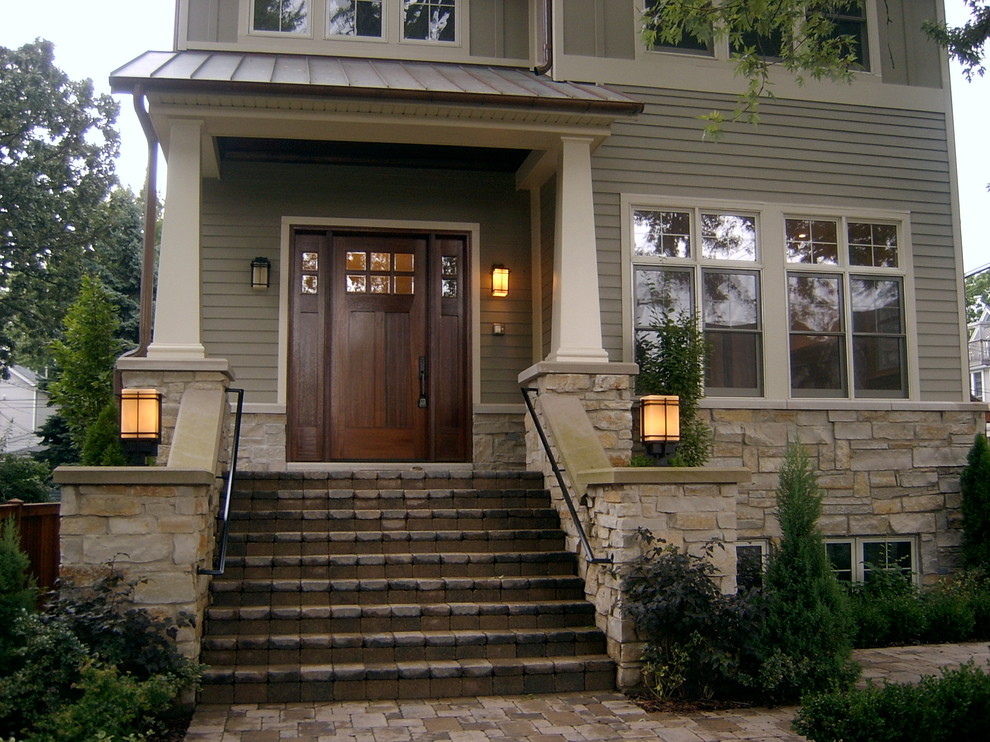 Traditional exterior home idea in Chicago