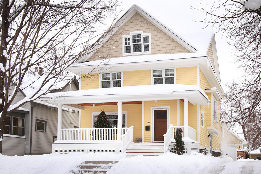 Inspiration for a country exterior home remodel in Minneapolis