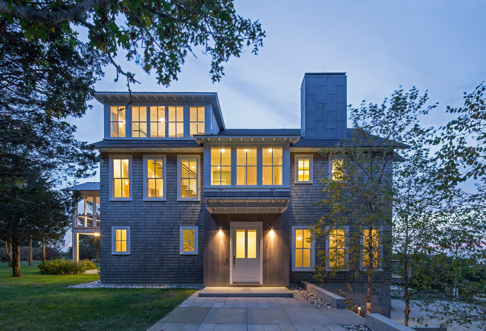 This is an example of a coastal house exterior in DC Metro.