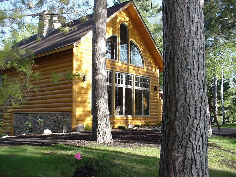 Log Look Accents Projects Rustic Exterior Minneapolis by