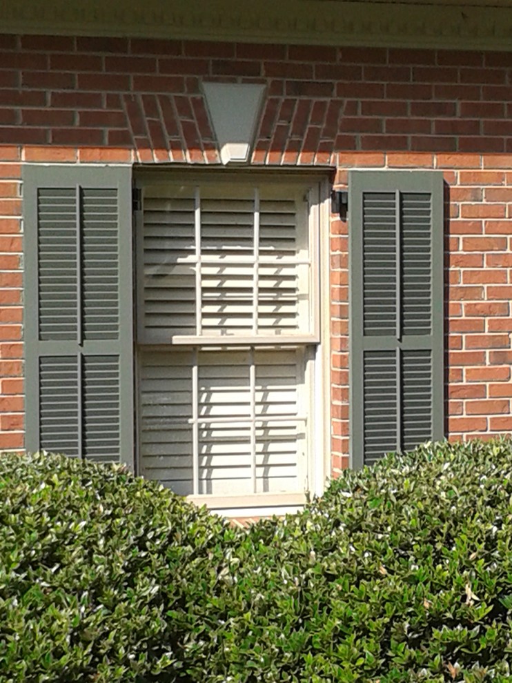 Louvered Colonial with Tilt Rod Traditional Exterior