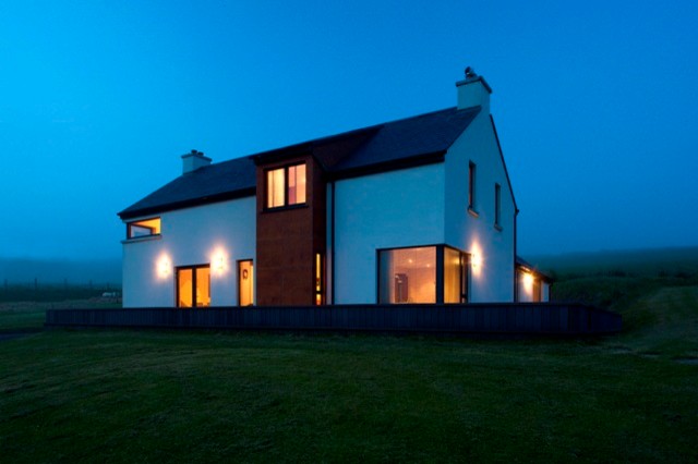 This is an example of a contemporary house exterior in Cork.
