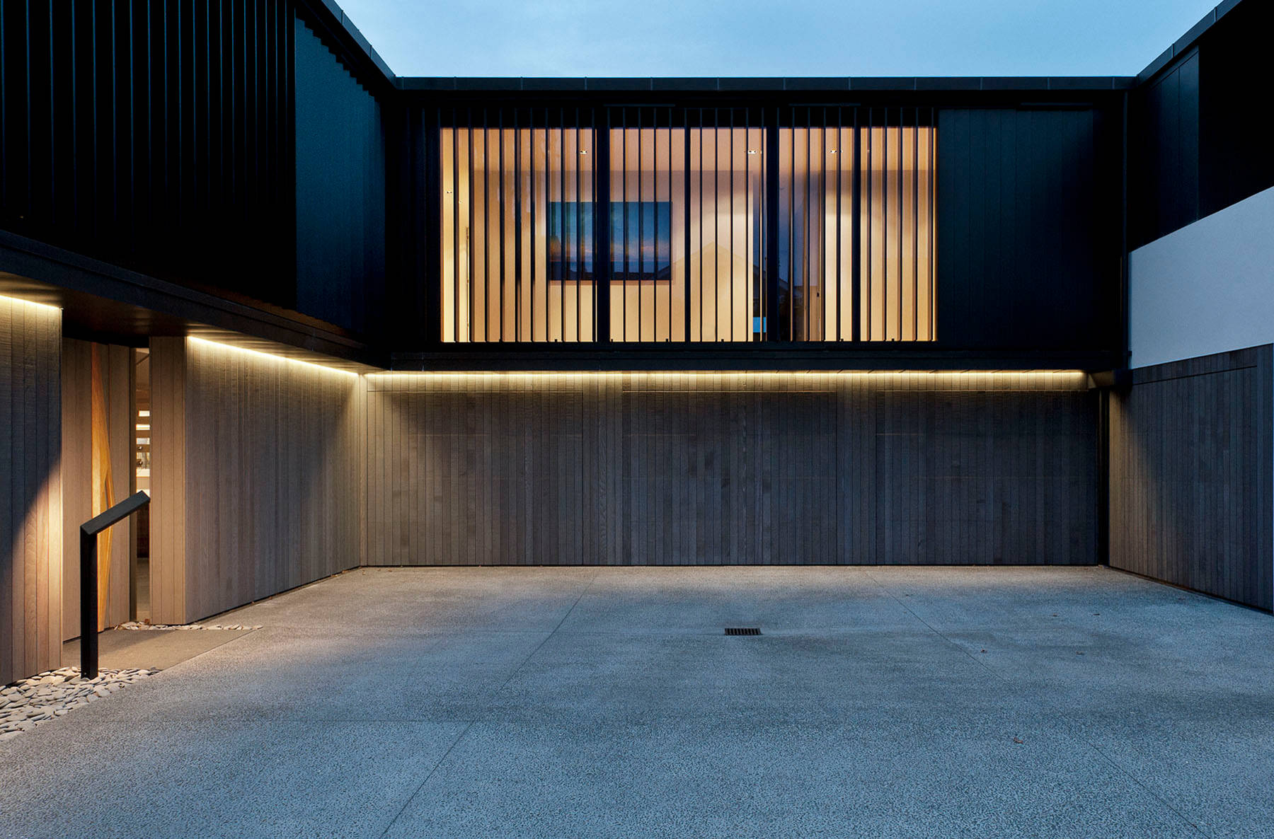 modern garage door lights