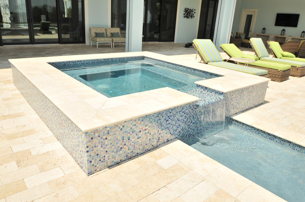 Design ideas for a large world-inspired swimming pool in Orlando.