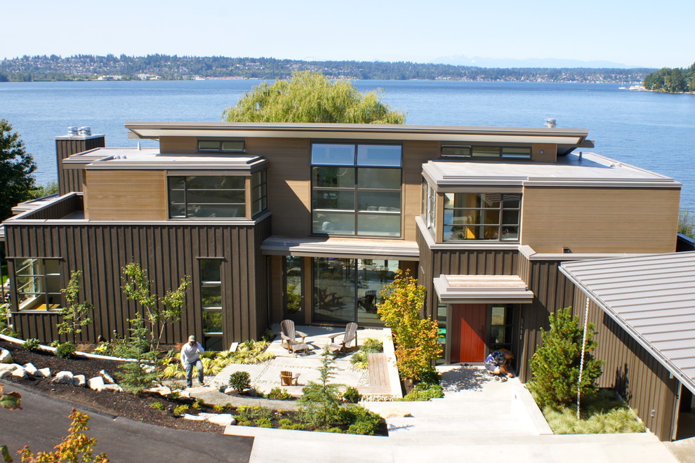 Modern exterior home idea in Seattle