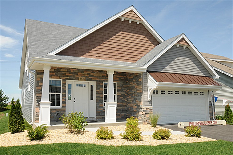 Magnolia Gate Craftsman Exterior Chicago by Phillippe Builders