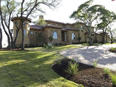 This is an example of a mediterranean house exterior in Austin.