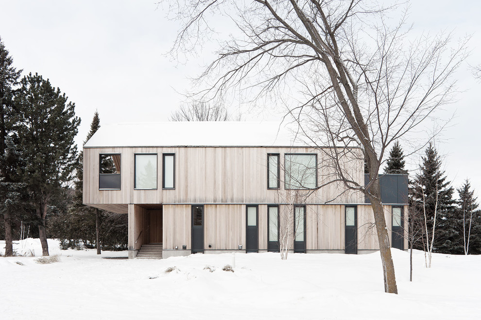 Scandinavian exterior home idea in Toronto