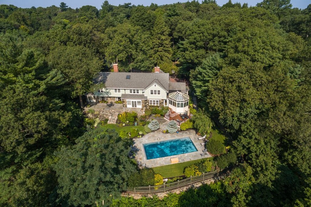 Major Renovation of Estate Home Traditional Exterior Boston by