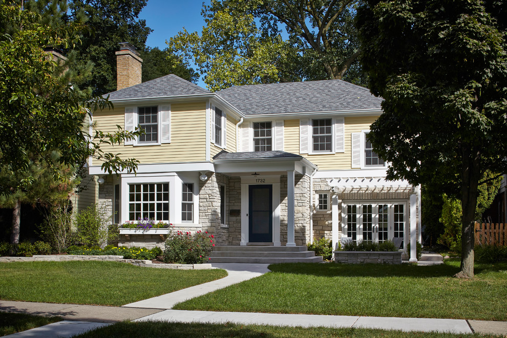 Makeover in Wilmette Traditional Exterior Chicago by Roberts