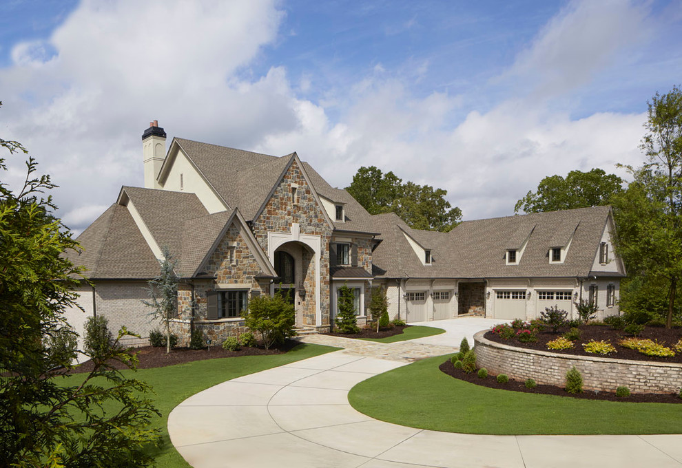 Manor Estate Home Beach Style Exterior Atlanta by Santoro