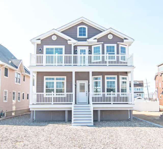 Mantoloking, Drive Beach Style Exterior New York by Beacon Homes of NJ Houzz AU