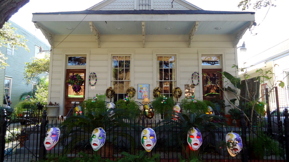 Inspiration for an eclectic exterior home remodel in New Orleans