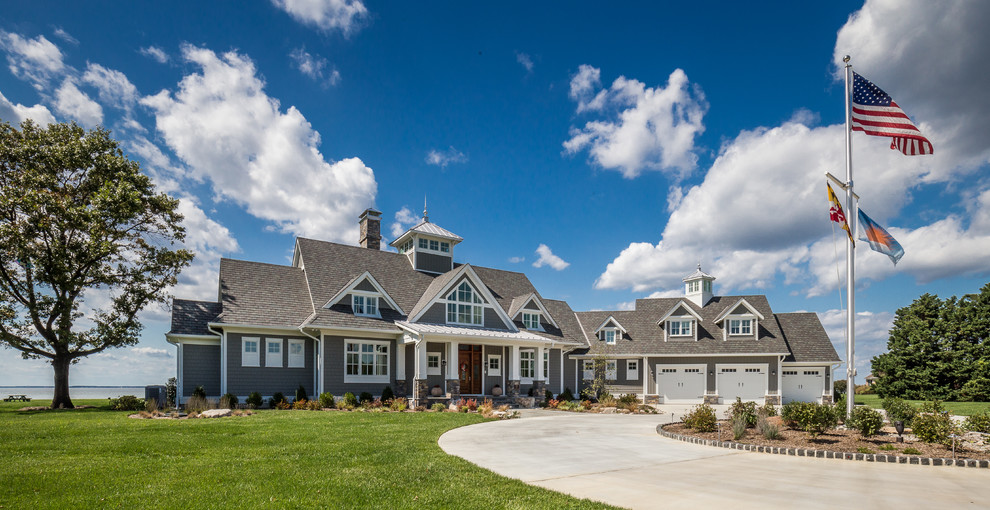 Maryland Waterfront Estate Beach Style Exterior Baltimore by