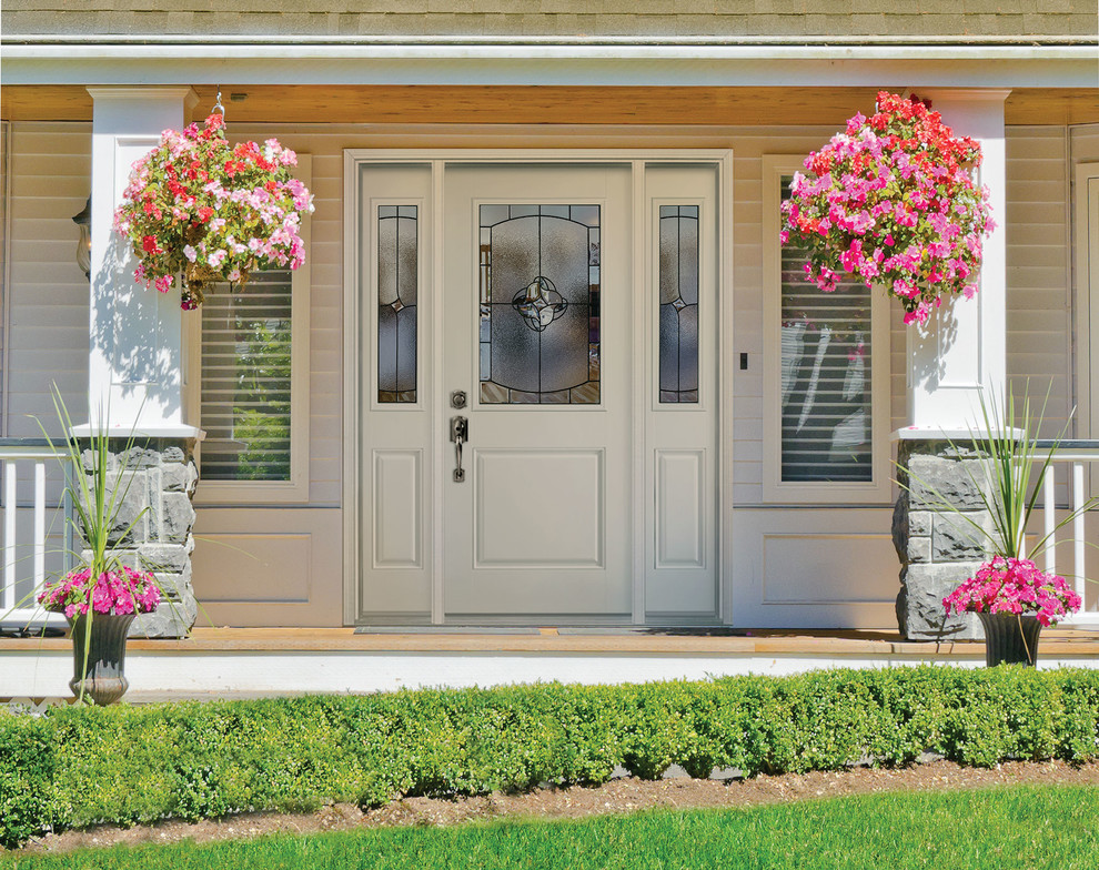 Masonite Belleville Smooth 1 Panel Hollister Lite Exterior Fiberglass