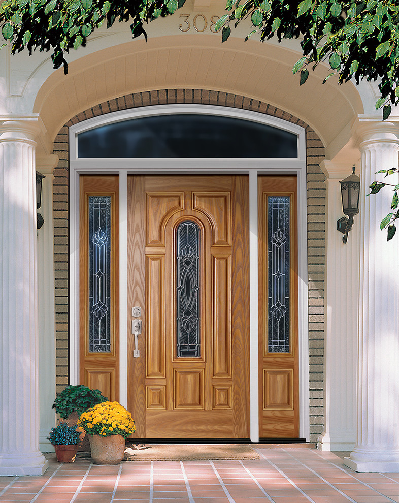 Masonite® Fiberglass Exterior Doors Traditional Exterior Los