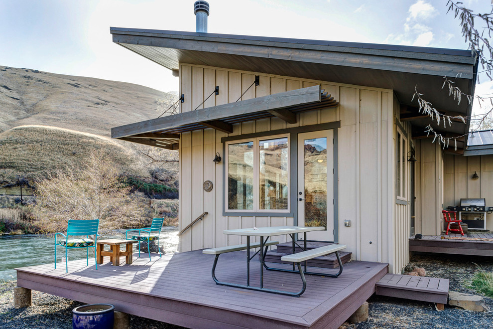 Maupin Cabin Rustic Exterior Portland by Rick Keating