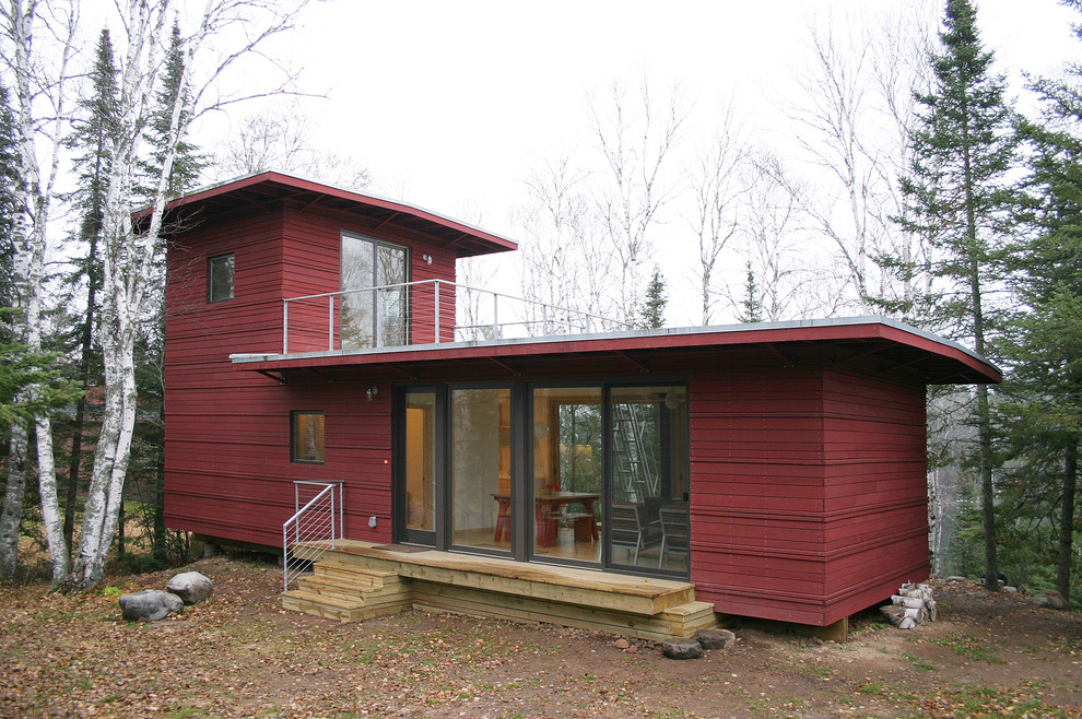 Photo of a modern house exterior in Minneapolis.