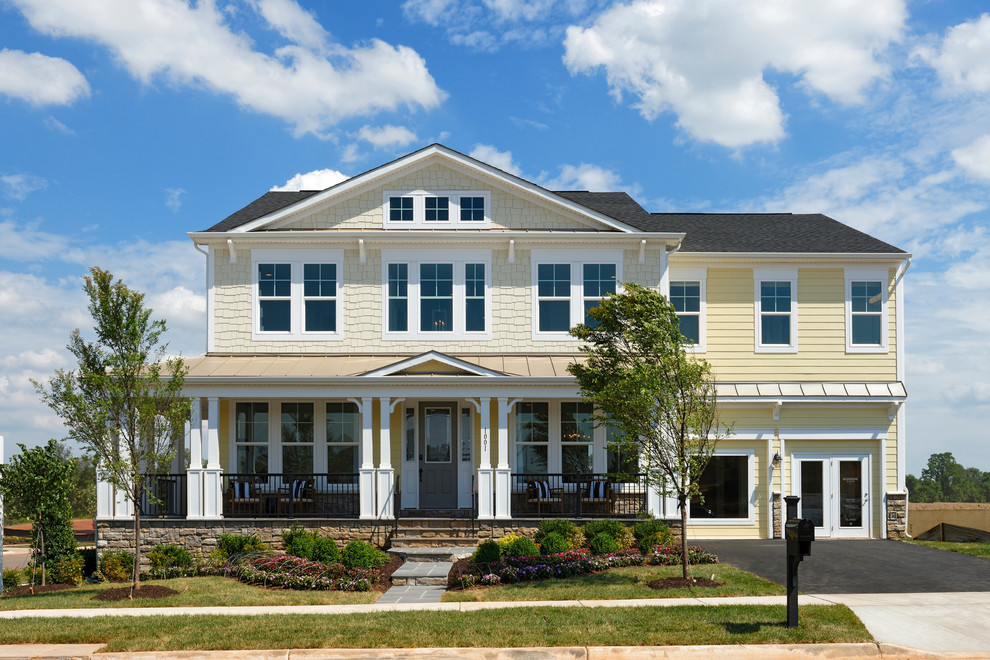 Meadowbrook Farm The Pembroke Model Farmhouse Exterior DC Metro by Van Metre Homes Houzz
