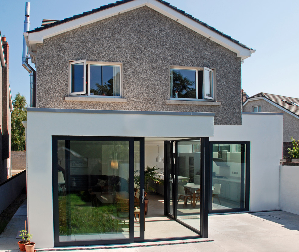 Contemporary exterior home idea in Dublin
