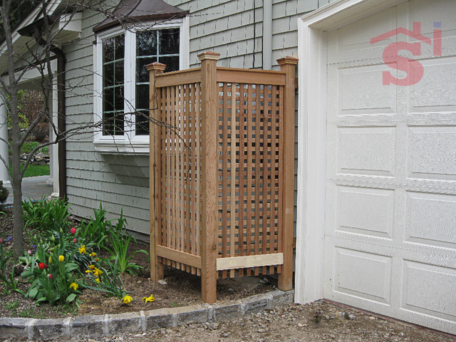 Mechanical Meter Cedar Cover Traditional Exterior New York By Specialized Home Improvements Ltd Houzz Au