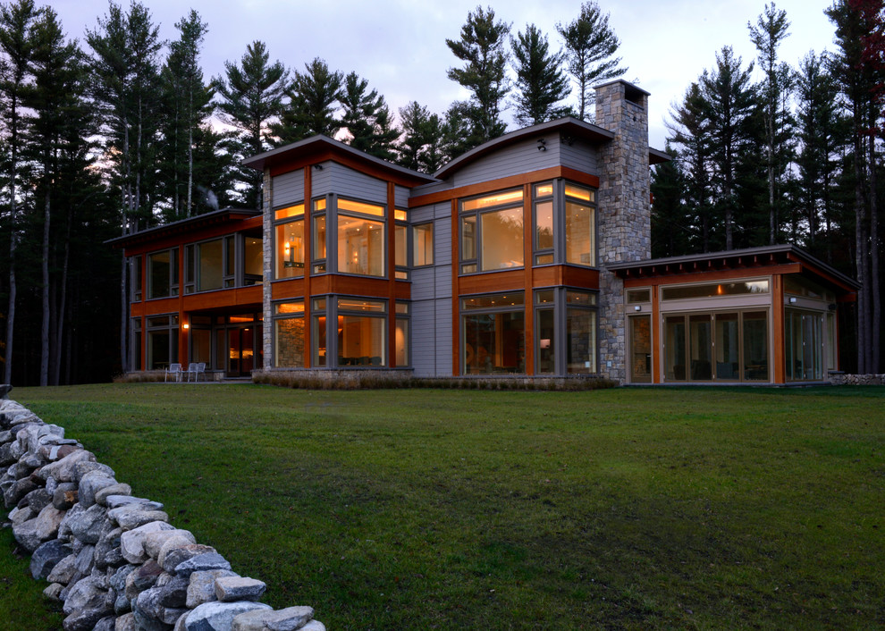 Medfield MA Custom Home Project Contemporary Exterior Boston by