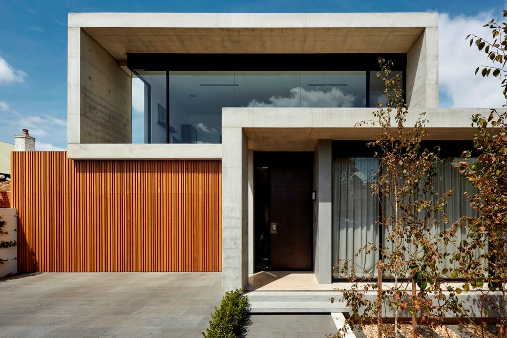 Contemporary house exterior in Adelaide.