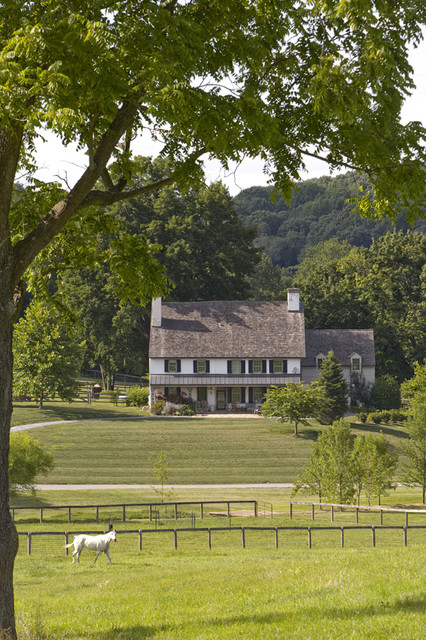 farm house on hill