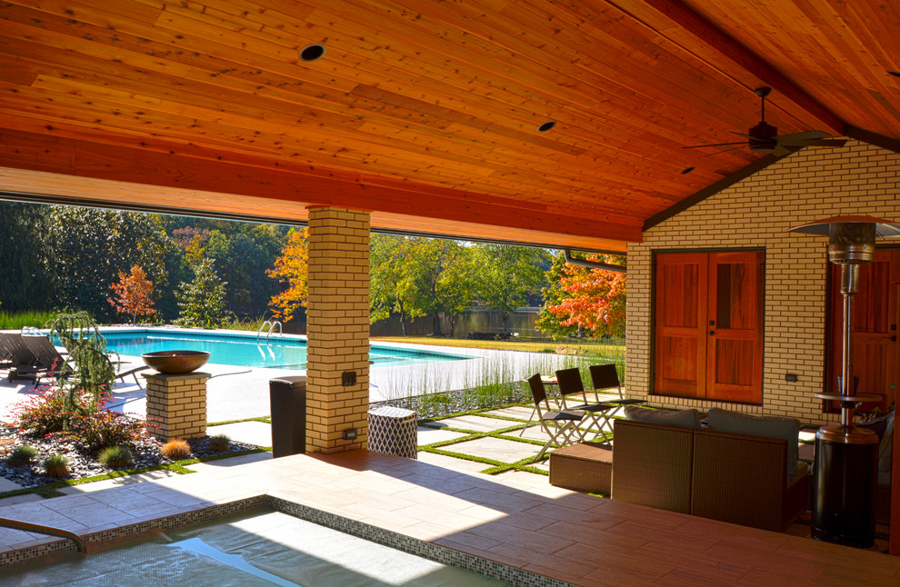 MidCentury Modern MotherInLaw Suite Addition Midcentury Exterior