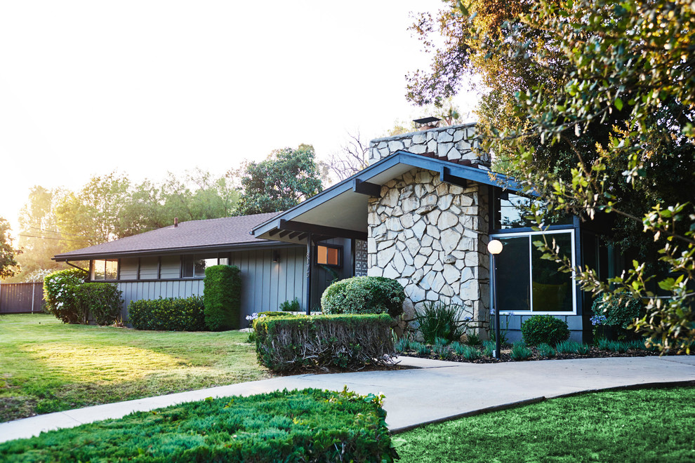 Mid Century Ranch in Whittier Midcentury Exterior Los Angeles