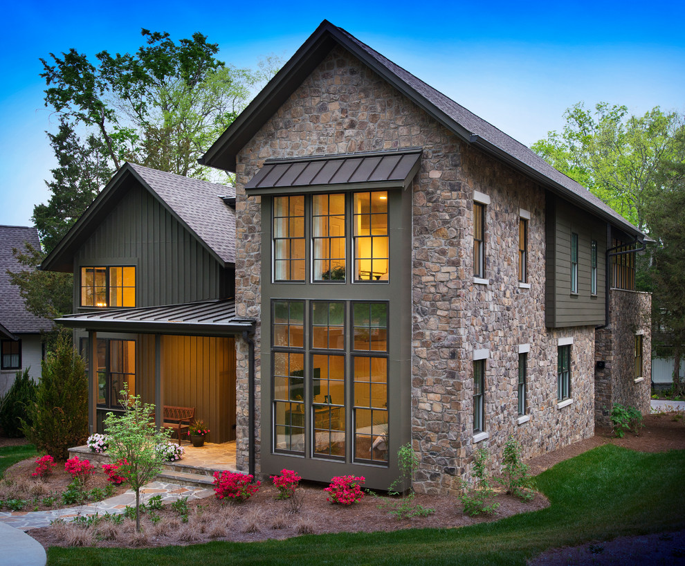 Midcentury Modern Exterior Nashville by Castle Homes Houzz