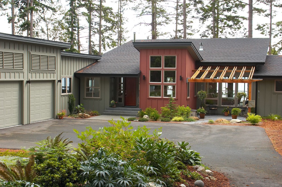 Eclectic exterior home idea in Seattle