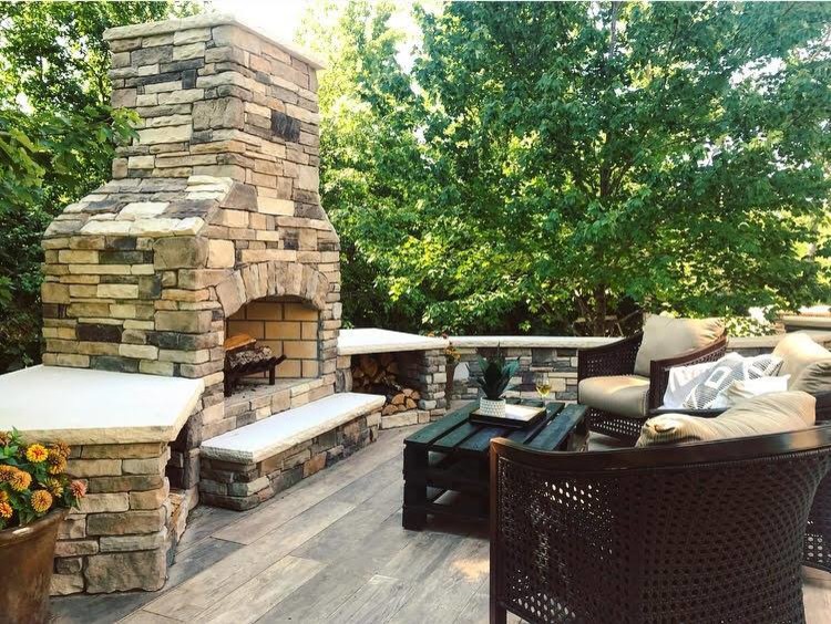 Missouri Paver Patio, Outdoor Kitchen, Fire Pit and Outdoor Fireplace